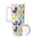 thumbnail image 2 of Regalos personalizados de Mickey Mouse para vasos de 40 oz con asa y pajita - Taza de café de viaje de acero inoxidable con tapa - Regalos ideales para mujeres, niñas y niños en cumpleaños y Navidad, 2 of 8
