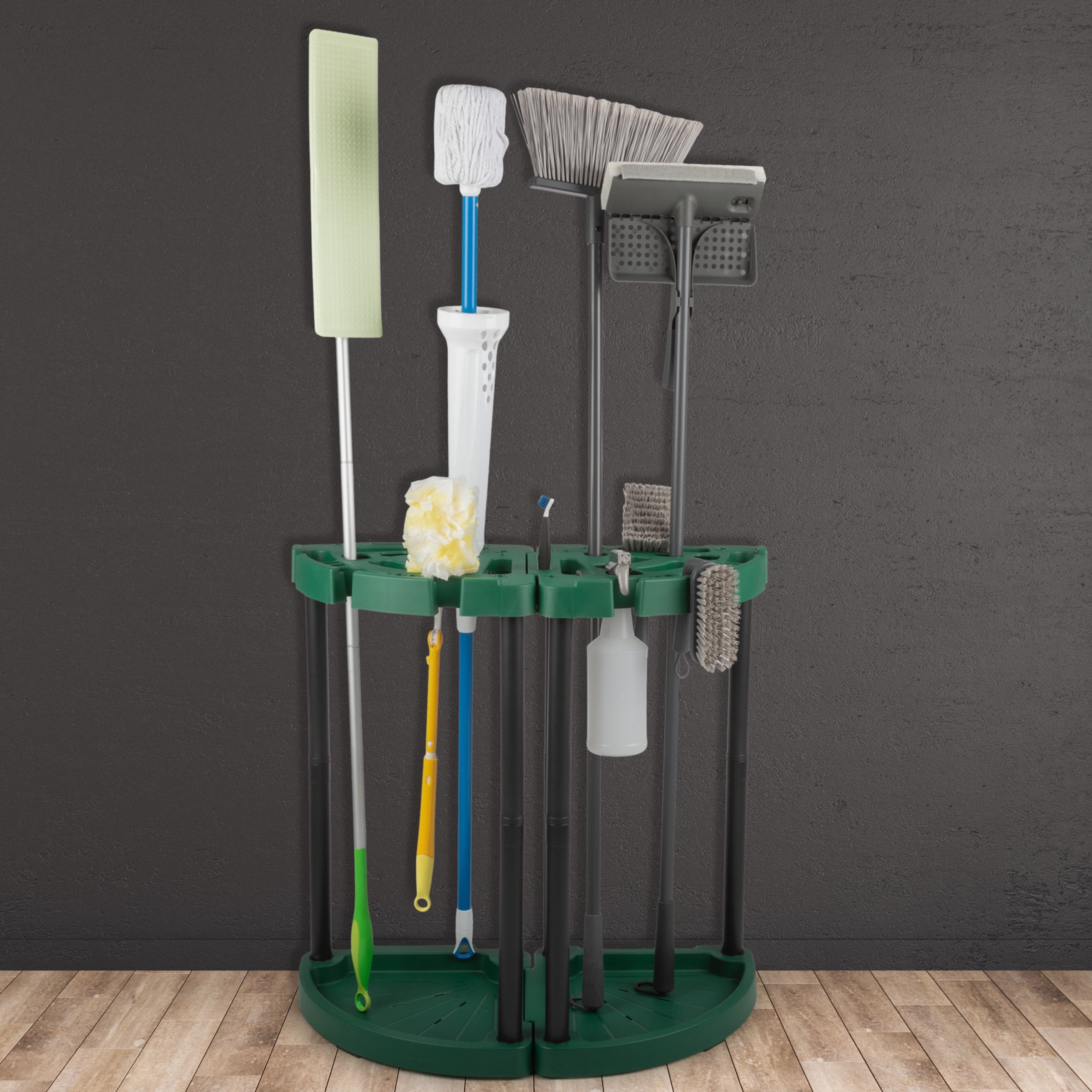 Stalwart Tool Organizer 2-Pack - Garage Storage Rack for 48 Yard Tools