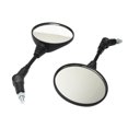 thumbnail image 1 of Labymos Universal Motorcycle Aluminum Alloy 10mm Diameter Handlebar Rotatable Collapsible Round Shape Rearview Amber Side, 1 of 6