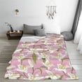 thumbnail image 5 of Sikiie Lilies Flowers Ultra-Soft Micro flannel Blanket Luxury All Seasons Warm Blanket for Bedding Sofa and Travel (4 sizes)-50"x40", 5 of 7