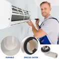 thumbnail image 2 of 3 conectores de manguera de drenaje de aire acondicionado, adaptador de codo para unidad dividida de 40 mm, compatible con unidades de aire acondicionado de ventana Midea de 15 mm, 2 of 7