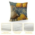 thumbnail image 4 of SHANXI Outdoor Throw Pillows Mediterranean Lemon On Blue Ceramic Tiles Pillowcase  Lemon Fruits Modern Pillow Cover Decoration for Sofa Couch Decorative Cutton Linen Cushion Cases 20x20in, 4 of 5