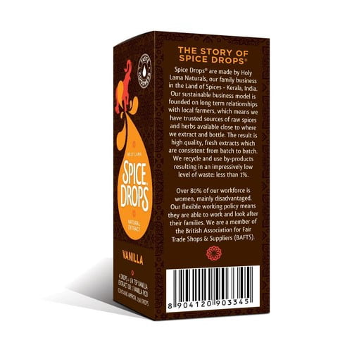 Spice Drops Concentrated Natural Vanilla Extract 5ml, British Import (Pack of 2)