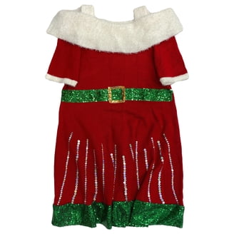 green elf sweater dress Tinsel Tree Christmas Sweater Dress