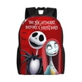 thumbnail image 1 of Goofa The Nightmare Before Christmas Pattern Large Capacity Backpack – Padded Laptop Compartment, Ergonomic Design for School, Work, Travel, and Outdoor Activities, 1 of 8