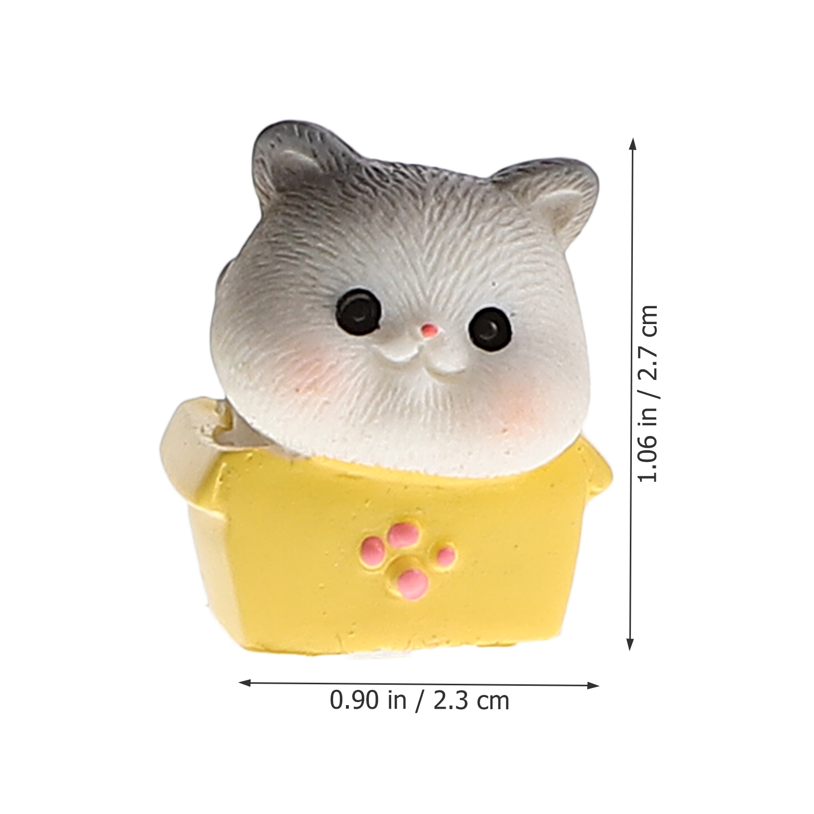 Cat Figurines Animals Figures Desktop Small Ornaments DIY Diaper Bag ...
