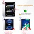 thumbnail image 2 of Fintie Case for iPad Pro 11-inch M4 Chip 2024 Release (Model Number: A2836/A2837/A3006), [Tuatara Magic Ring] 360 Degree Rotating Grip Stand Rugged Cover with Screen Protector & Pencil Holder, Black, 2 of 9