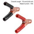 thumbnail image 3 of Uxcell 75A Heavy-Duty Alligator Clips Crocodile Electrical Test Clamps 2Pack, 3 of 5