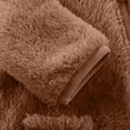 thumbnail image 6 of Jalioing Baby Snowsuit Winter Thermal Fuzzy Fleece Footed Rompers Ear Hooded Zipper Long Sleeve Jumpsuit for Infant, 6 of 9