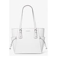thumbnail image 1 of Michael Kors Bolso Tote Grande Voyager de Piel Saffiano para Mujer (Blanco Óptico) 35S5SV6T7L-085, 1 of 4
