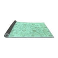 thumbnail image 2 of Ahgly Company Indoor Square Oriental Light Blue Modern Area Rugs, 4' Square, 2 of 4