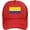 Red, variant on Colombia Flag Vintage Style Retro Colombian Mesh Baseball Cap Adjustable Dad Hat Trucker Hat for Women Men,Black