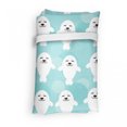thumbnail image 4 of Sea Animals Shopping Tote Bag, Seals with Faces Smiling Cheerful Theme, Sturdy Fabric Foldable Lightweight Market Bag for Daily Use, Turquoise Pale Blue, by Ambesonne, 4 of 4