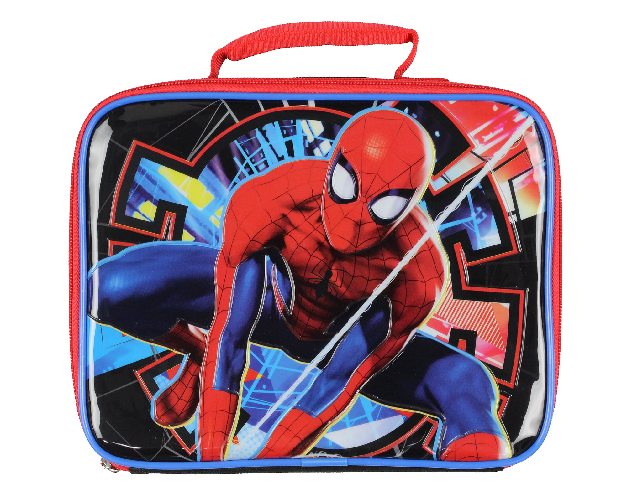 Marvel Spider-Man Lunch Box Spiderman Superhero Insulated Kids Lunch Bag Tote 11"