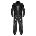 thumbnail image 2 of Manyakai Combinaison Imperméable pour Homme, Col Rabattu, Manches Longues, Taille Élastique au Dos, Noir, m, 2 of 4