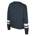 thumbnail image 3 of Women's Colosseum Navy Michigan Wolverines Lost City Speckle Pullover Sweatshirt, 3 of 3