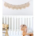 thumbnail image 2 of Macrame Wall Hanging Large Boho Chic Woven Tapestry Beige Tassel Tapestry Cotton Rope, 2 of 4
