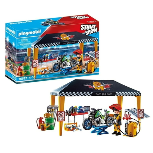 Set de juego Playmobil Stuntshow Tienda Taller 49 Piezas