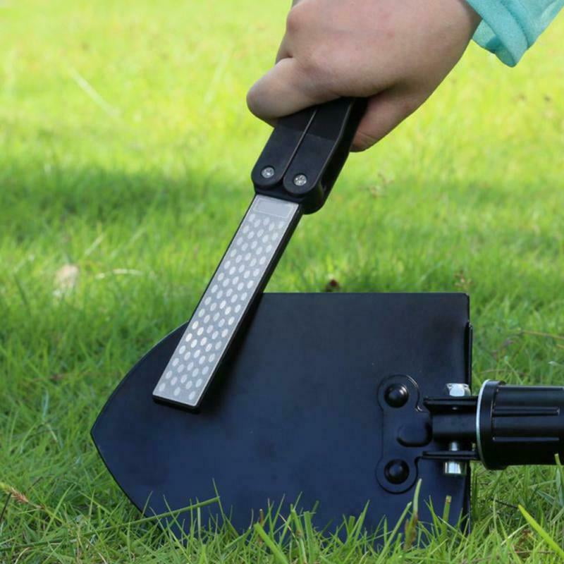 Double Sided Pocket Knife Folded Diamond Sharpening Stone Sharpener
