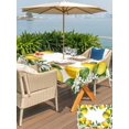 thumbnail image 5 of Outdoor Tablecloth with Umbrella Hole for Patio/Picnic/Party/Camping, Summer Lemons Waterproof Table Cloth Rectangle Table Cover Washable, Fruits White Flowers Farmhouse Country (52"x 70"), 5 of 8