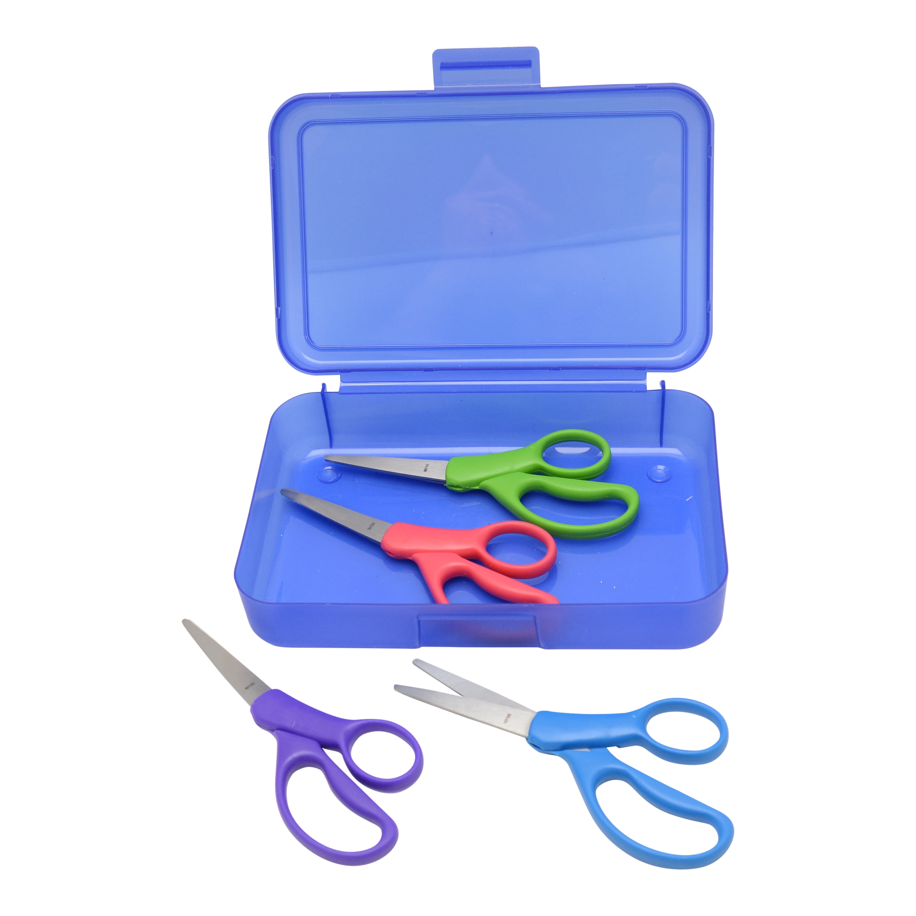 Basix by Westcott, 6"  Stainless Steel Safety Scissors for Big Kids, Ages 8+,  School Supplies, Assorted Colors, 30-Pack