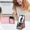 thumbnail image 3 of Phone Case for Samsung Galaxy S23 5G Wallet Cover with Tempered Glass Screen Protector Mirror Credit Card Holder Slot Shoulder Crossbody Strap Cell S 23 23S GS23 G5 SM-S911U 6.1 inch Women Rose gold, 3 of 13