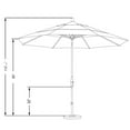 thumbnail image 3 of California Umbrella 11 ft. Aluminum Sunbrella Market Umbrella, 3 of 3