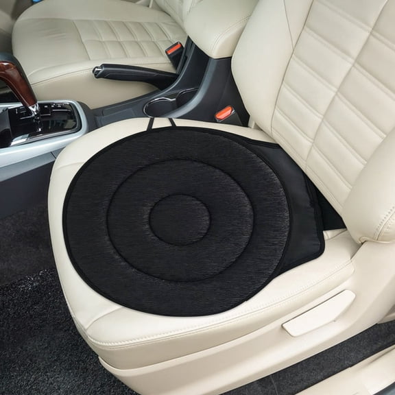 360 Rotating Seat Cushion, Swivel Car Seat Cushion Mobility Aid With Non-Slide Base For Elderly & Limited Mobility, Pressure Relief Foam Pad For Car Office Home