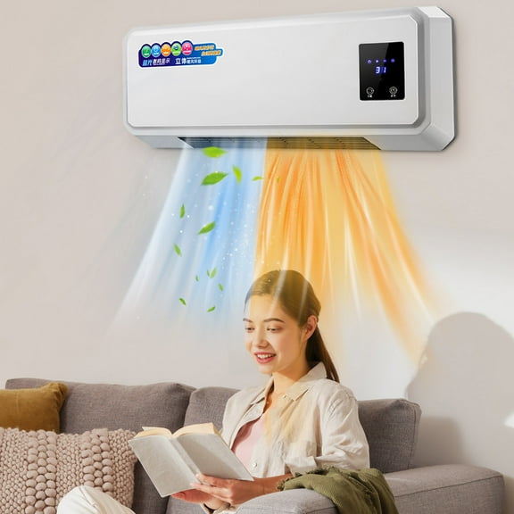 FYHALE 8,000 Smart Through-The-Wall Air Conditioner, Heater & Dehumidifier, 350 Sq. Ft, Remote Control, 8000 BTU, White