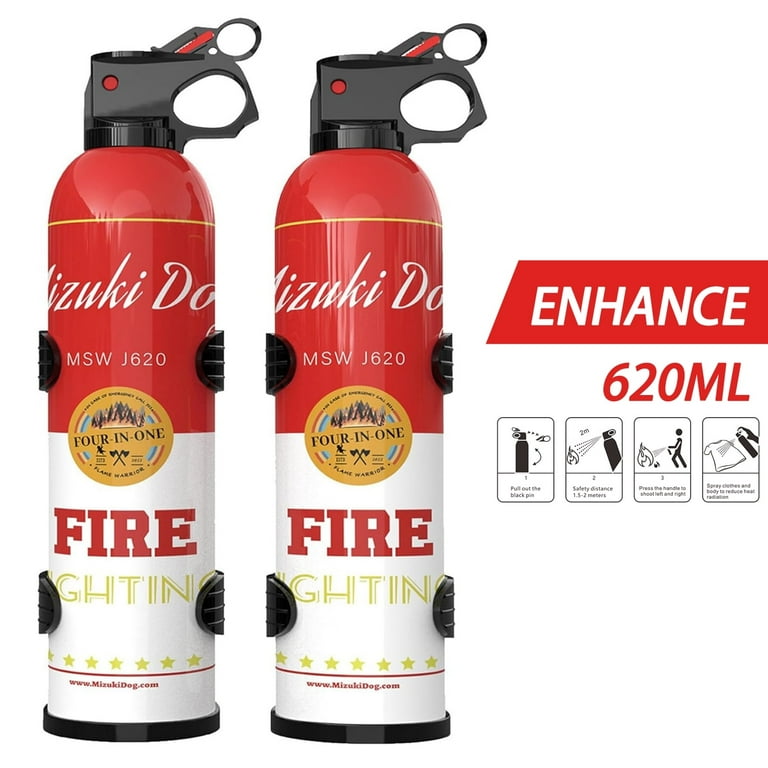 Mizuki dog Fire Extinguisher with Mount - 4 in-1 Fire