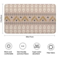 thumbnail image 3 of Brown Geometric Triangle Diamond Pattern Bathroom Rugs Mat,Non Slip Microfiber Bathroom Rug,Rubber Backing,Soft Bathroom Mats for Bathroom Floor,Tub and Shower,17x30in(43x75cm), 3 of 5