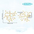 thumbnail image 2 of 10 Pcs Branch Shape Blanks Prong Beads Settings Handmade Claw Beads Tray Bezel Beads Trays Branch Brooches Metal Beads for DIY Crafs Necklace Jewelry Making Golden, 2 of 6