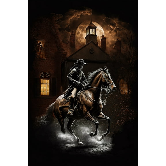 24x36 gallery poster, Paul Revere's Midnight Ride p9
