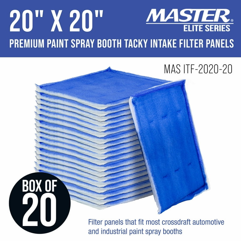 Paint Booth Tacky Intake Filters 20 x 20: Paint Booths