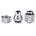 thumbnail image 1 of Brass G1/4 Thread Tube Connector Fittings, 2PCS, Perfect Compatibility with 9.5mm Inner Diameter, Easy Installation for 12.7mm Outer Diameter Thin Tube, 1 of 7