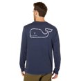 thumbnail image 1 of Camiseta de manga larga Vintage Whale para hombre de vineyard vines, azul, 1 of 4