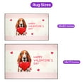 thumbnail image 5 of Happy Valentine's Day Basset Hound Brings Love Heart Indoor Rug Bassets Dog Breed Lovers Gifts Idea Carpet Living Bed Room Sofa Home Decor - 02028, 5 of 5