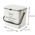 thumbnail image 6 of KGOTA Hanging Compost Bin Recycling 7/12L for Cupboard/Bathroom/Bedroom (White 7L), 6 of 6