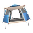 thumbnail image 4 of Carpa de campamento Oxford paños pop - up automático impermeable carpa familiar de dos pisos mochila de senderismo azul 5 - 8 personas, 4 of 10