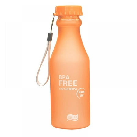 

BPA-Free Sport Water Bottles 19oz Non Toxic Plastic Matte Leakproof not easy Break Water Bottle Remind You Drink Enough Water Everday