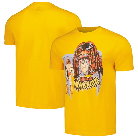 Men's Ripple Junction Gold The Ultimate Warrior Illustrated T-Shirt