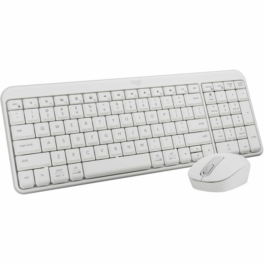 Logitech MK250 Bluetooth Wireless Mouse and Keyboard Combo: Fast & Easy Connectivity, Compact Wireless Keyboard, Ambidextrous Mouse (Off-white)