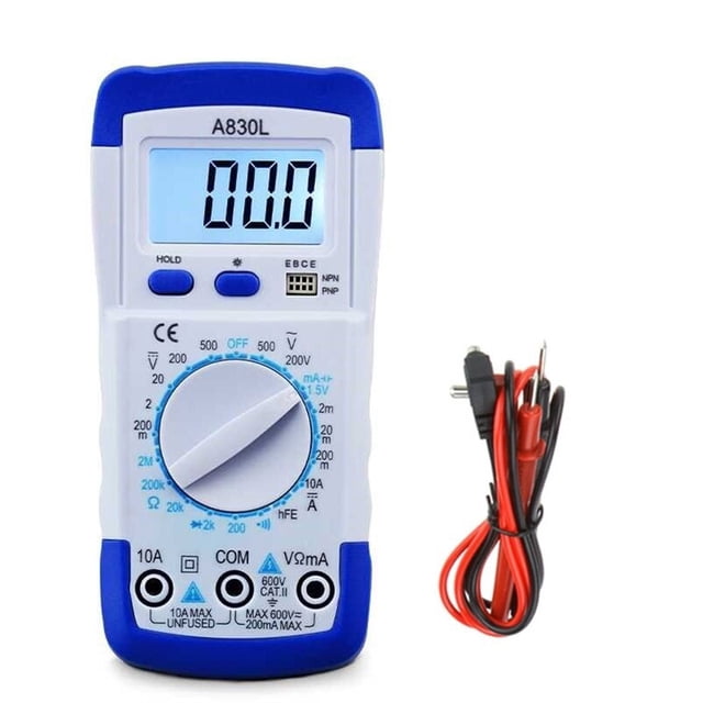 Multimeter A830L Digital Multimeter with LCD Display DC Voltage Diode Freguency Multitester Current Voltage Tester with Buzzer ,High Efficiency