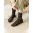 thumbnail image 2 of 5 Pairs Womens Solid Mid-Calf Socks, Casual Soft Comfy Warm Socks for Fall & Winter, Women's Socks for Daily Wear, 2 of 7