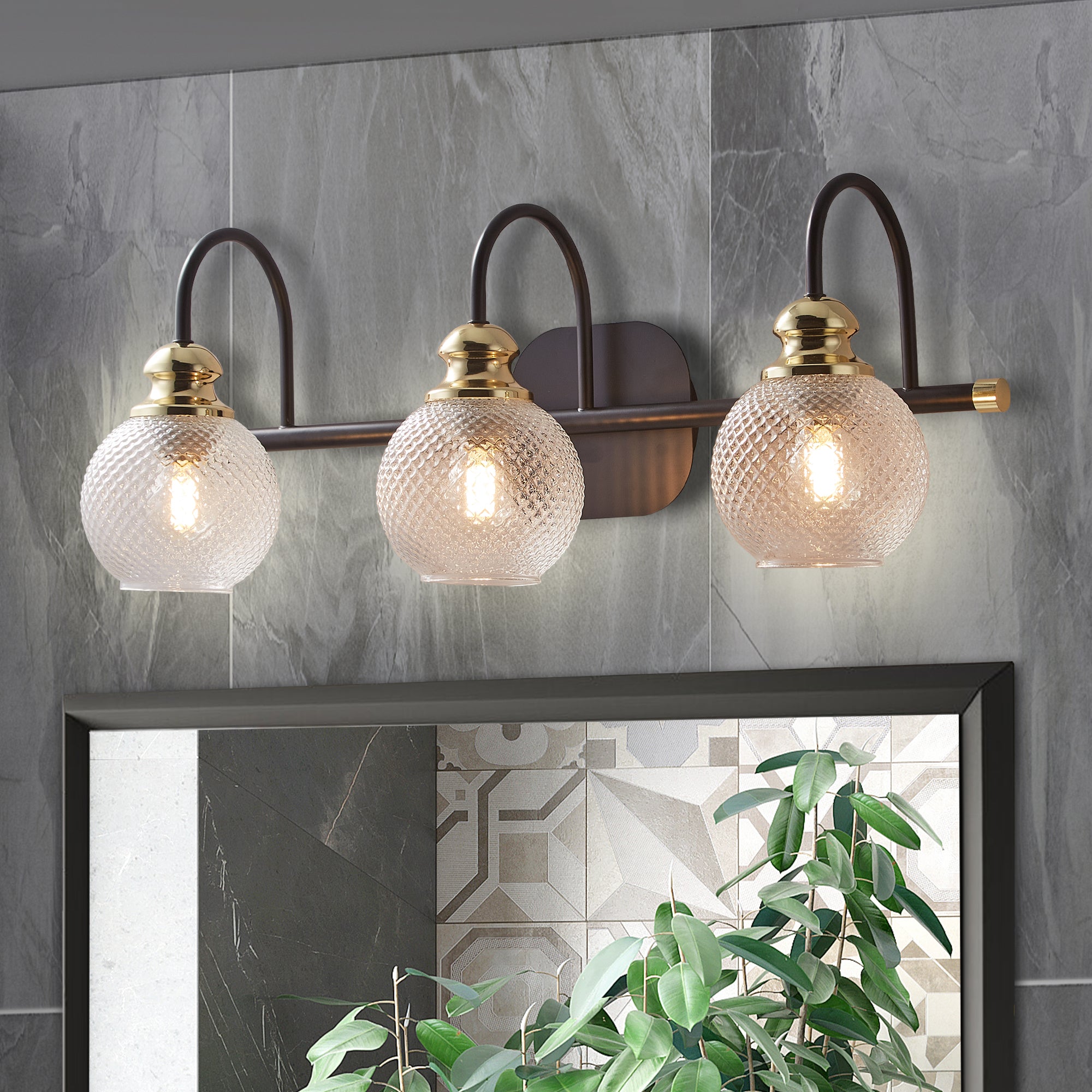 ExBrite 3 Light Bathroom Vanity Lights for Bathroom Wall Lights