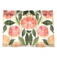 thumbnail image 7 of Yayeee Kitchen Curtains Tier Pair Light Filtering 27"x36" Rod Pocket Short Cafe Window Panel, Watercolor Grapefruit, 7 of 7