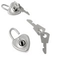 thumbnail image 2 of Jewelry Box Heart Lock with 2 Keys Silver Tone Set of 2(1-2/8" x 7/8") [Home], 2 of 2