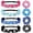 8PCS Colors, variant on 8Pcs Soccer Hair Accessories Including 4Pcs Non-Slip Adjustable Headbands Elastic Soccer Hair Ties and 4Pcs Soccer Scrunchies for Girls Women Players Soccer Teams