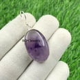 thumbnail image 4 of Solid 925 Sterling Silver Earrings For Womens, February Birthstone, Bridesmaid Gift Earrings, Amethyst, Gemstone Earrings, Christmas Gift For Her, 4 of 5