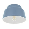 thumbnail image 5 of Hunter - Cranbrook 1-light Indigo Blue, Medium Size Flush Mount Light, Dimmable, Modern Style, Bell Shaped, for Bedrooms, Dining, Living Rooms - 19173, 5 of 7
